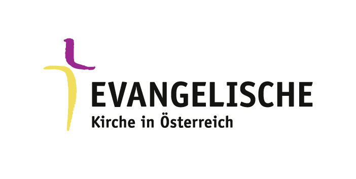 Itävallan luterilaisen kirkon logo ja nimi saksaksi.